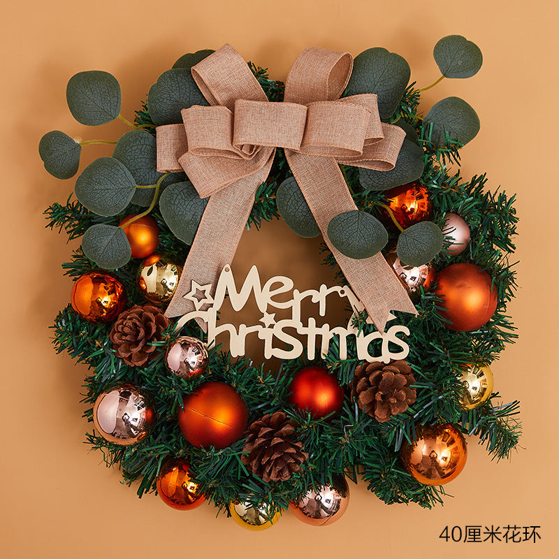 Holiday deer garland ornament for festive indoor decorating
