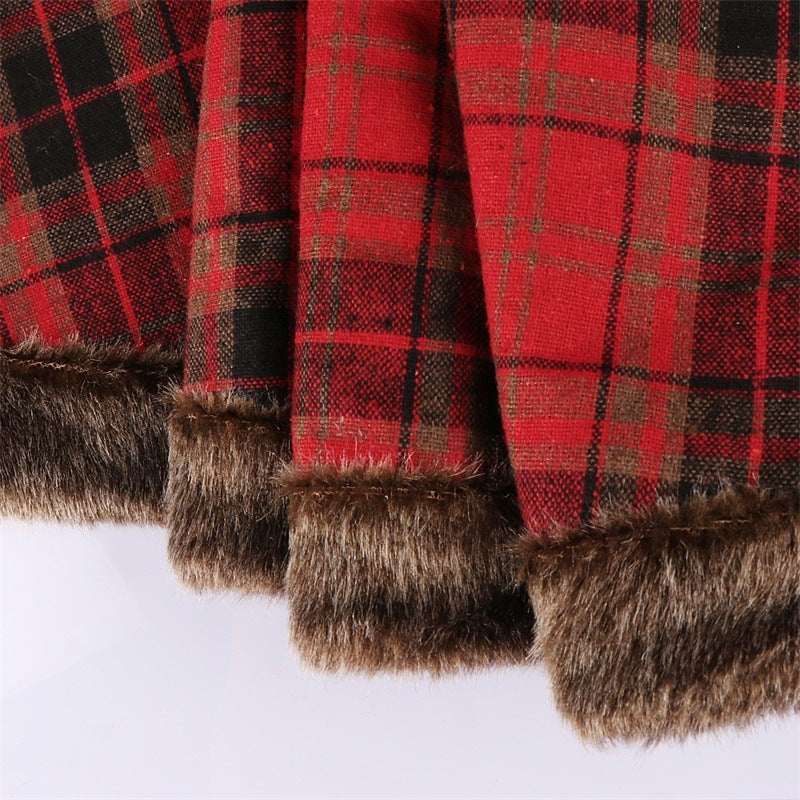 Tree skirt laid out showing 48-inch circumference and circular design