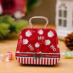 Holiday candy box in miniature handbag style