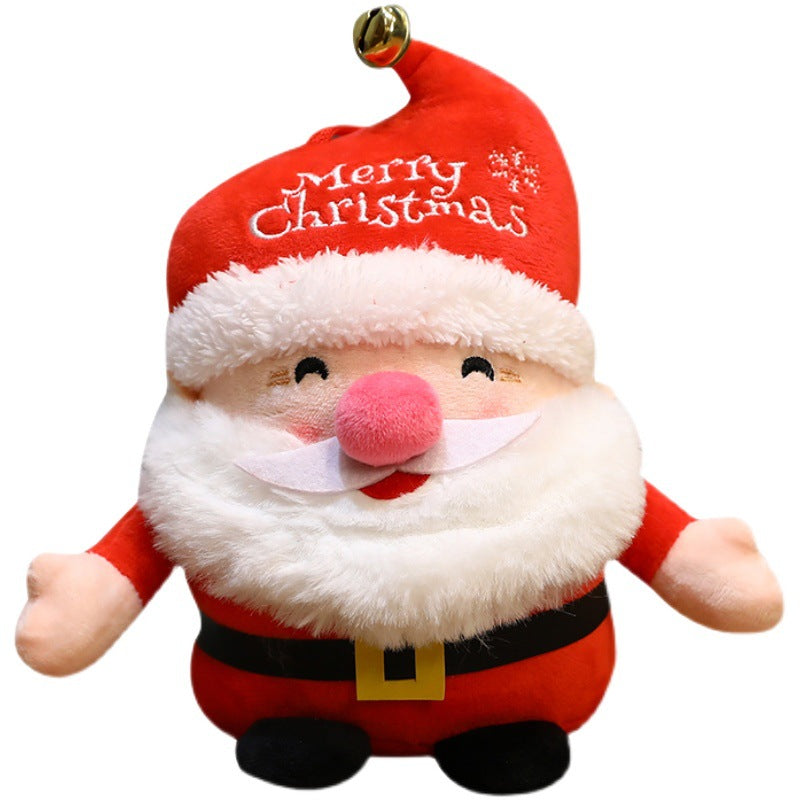 Red Santa Claus plush doll pillow with classic holiday design