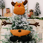 Christmas tree topper with hanging loop for easy placement
