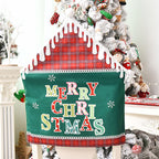 Soft cloth Christmas chair cover with letter design for festive atmosphere