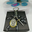 Vintage shield keychain with crown pendant representing faith and divine protection for Christian believers