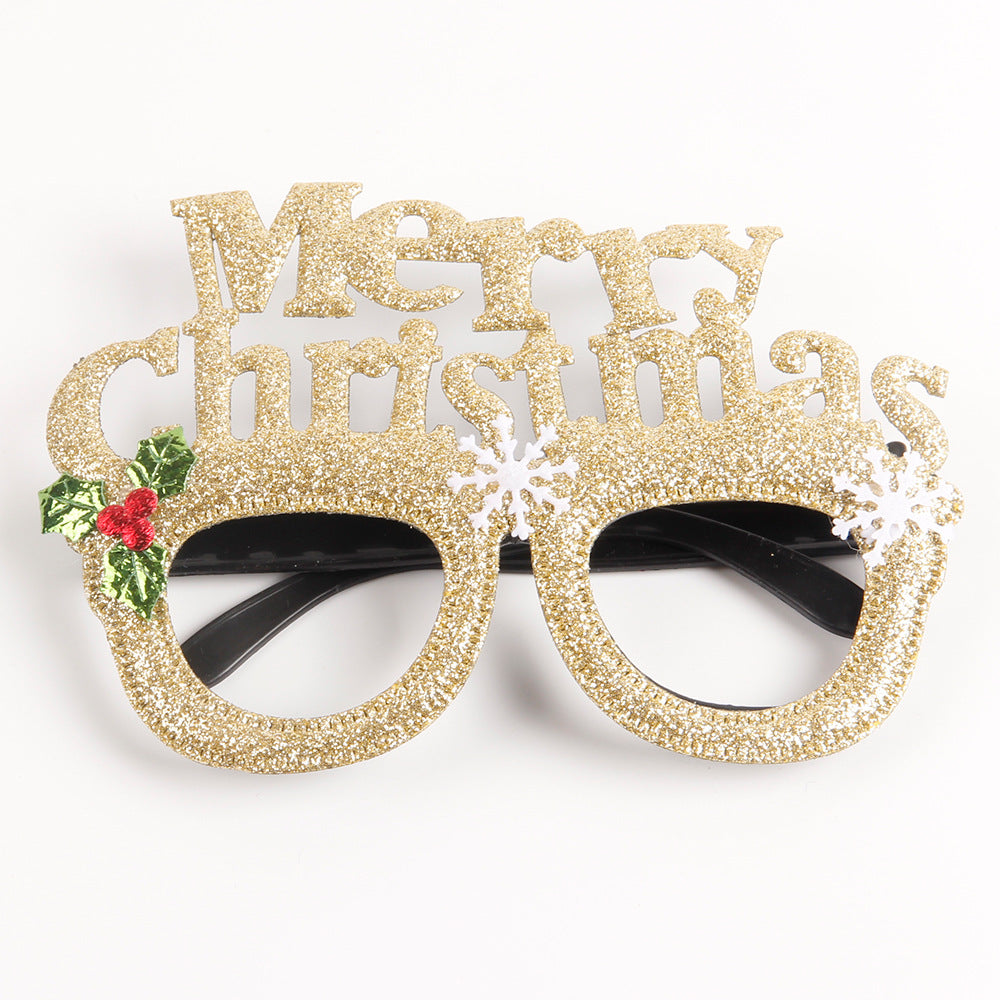 Christmas Party Glasses - Festive Holiday Dress Up Props Secondary image