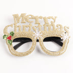 Festive Christmas glasses for seasonal celebrations