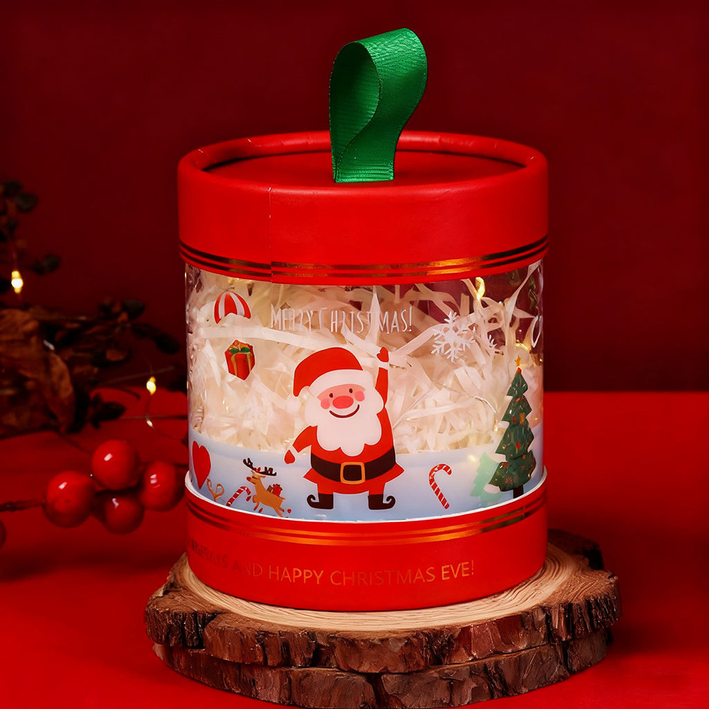 Cartoon style Christmas Eve candy box