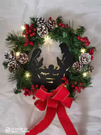Festive Jesus door hanging for holiday home decor