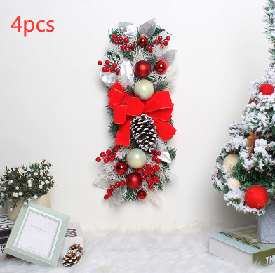 Glowing Upside Down Christmas Tree Door Curtain Hanger - Christian Home Decor