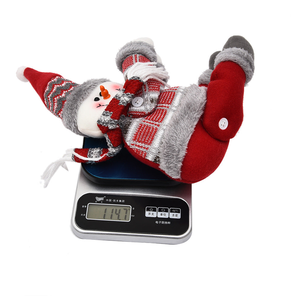 Whimsical Christmas snowman curtain tieback for festive rooms