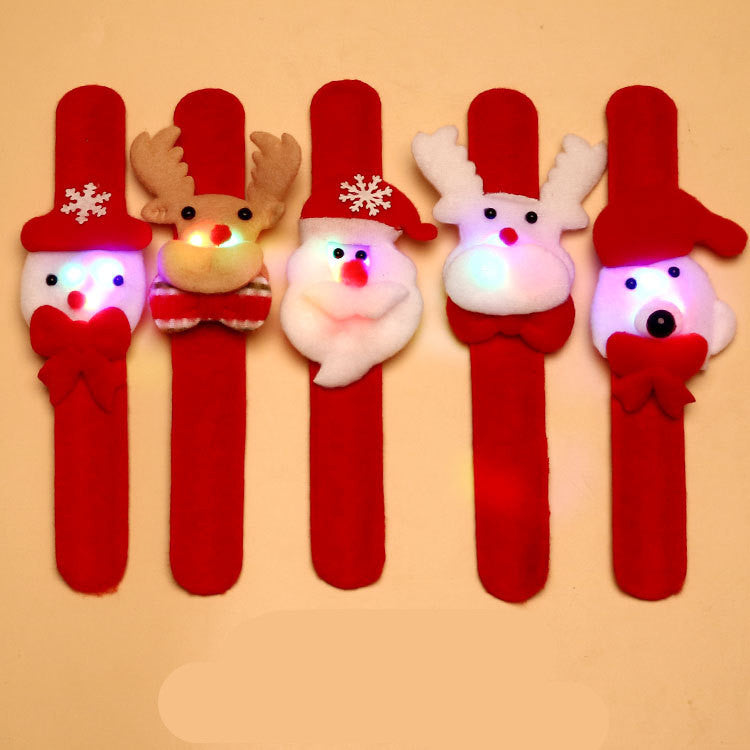 Christmas themed slap bracelet ring design