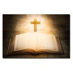 Minimalist canvas wall art with spiritual imagery for Christian households