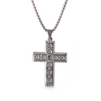 Faith-inspired men's necklace featuring the timeless cross symbol in steel