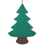 Felt Christmas Tree and Snowman Holiday Decoration - Christian Home Decor