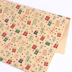 Kraft paper texture detail for gift wrapping