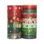 Gold-foil Christmas Washi Tape for Christian craft supplies and holiday decor