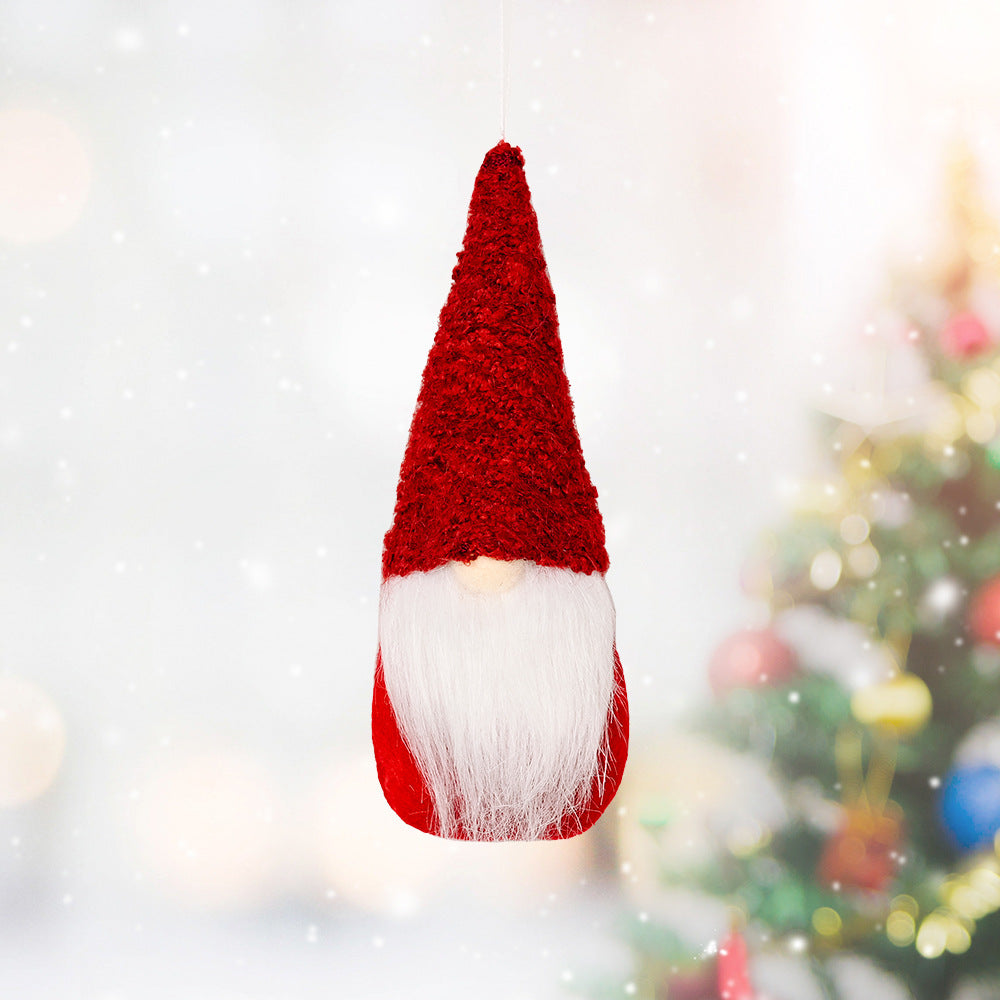 Small fabric Christmas pendant ornament for Christian home decoration