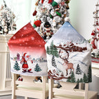 Festive ground wool chair cover for holiday parties and events