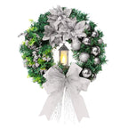 Holiday door decoration with Jesus imagery