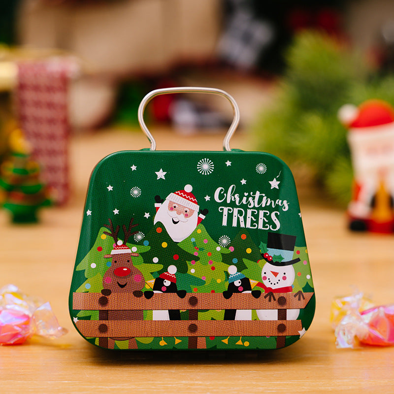 Christmas holiday candy box with European American holiday styling
