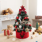 Small festive Christmas tree for mantle or shelf display