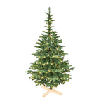 Close-up of PE/PVC mixed branch texture on Christmas tree