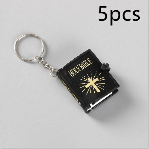 Holy Bible Cross Keychain - Christian Gift - Christian Jewelry