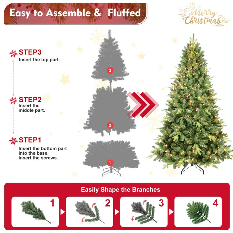 Green artificial Christmas tree displayed in corner of cozy living room