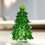 Close-up of crystal ornament showing detailed faceted surface