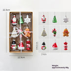 Decorative glass snowman pendant with national style aesthetic