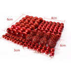 100-Pack Matte Christmas Balls - Christian Home Decor