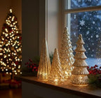 Glazed plastic ornament with elegant shine and holiday design