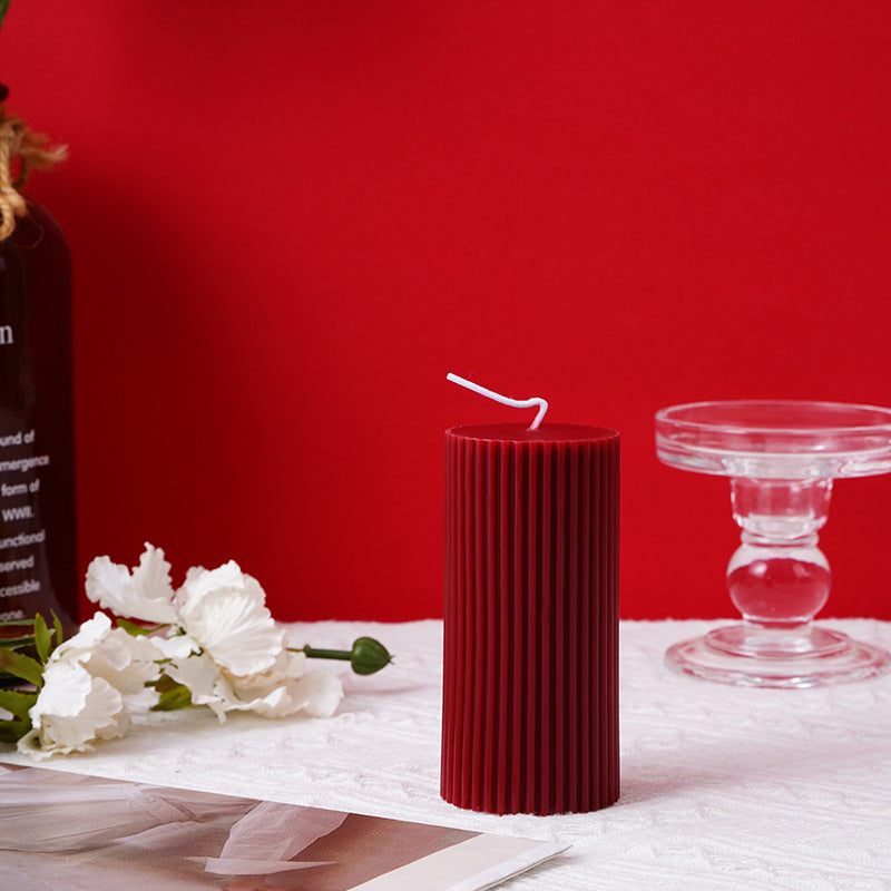 Wine Red Christmas Aromatherapy Candle - Christian Home Decor