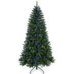 Decorated tree with warm white lights and gold accents for holiday ambiance