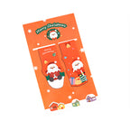 Winter snowman Christmas magnetic bookmark