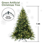 Green PVC Christmas tree centerpiece for holiday dining room