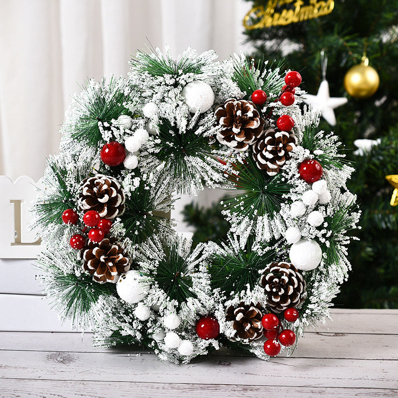 Snowy Princess themed Christmas garland for windows or doors