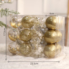 Gold Christmas Tree Ornament Set - Festive Home Decor - Christian Gift
