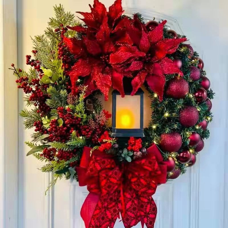 Golden Jesus Christmas garland