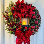 Golden Jesus Christmas garland