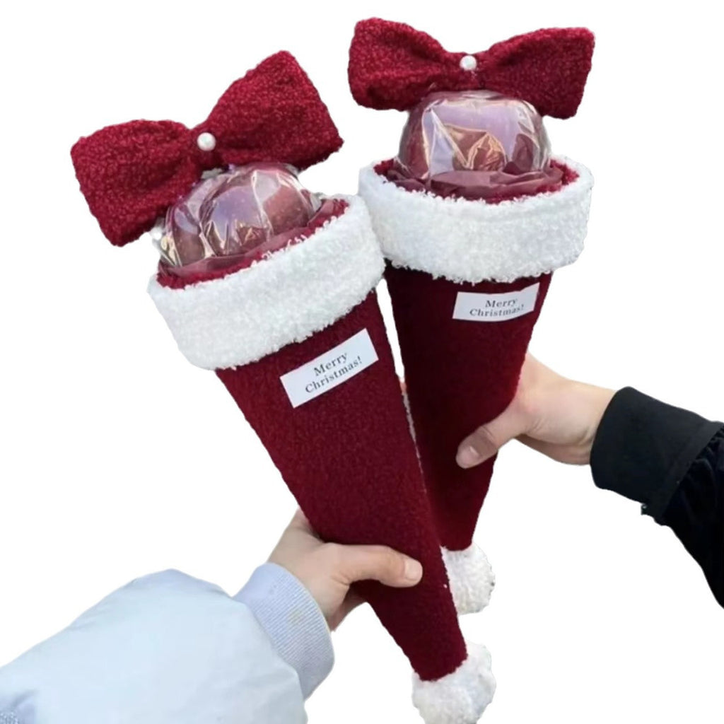 Christmas fruit cone arrangement seasonal decor