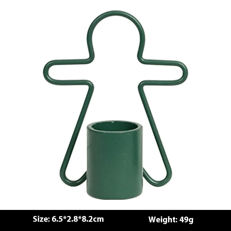 Cozy Christmas candlestick decoration for faithful home