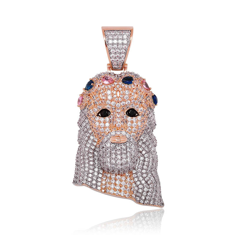 Jesus portrait pendant necklace styled for gifting