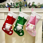 Faith-inspired Christmas decoration with shimmering sequin details