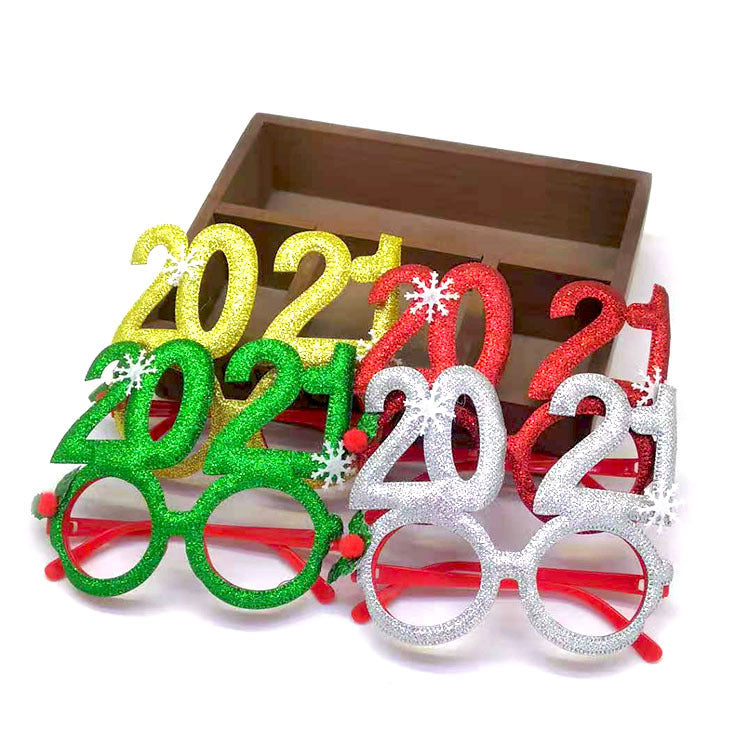 Christmas tree shaped glasses frame for playful holiday dress-up