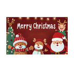 Colorful Christmas backdrop curtain decoration with festive holiday design for parties and celebrations
