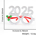 Gold and silver Christmas glasses for festive celebrations