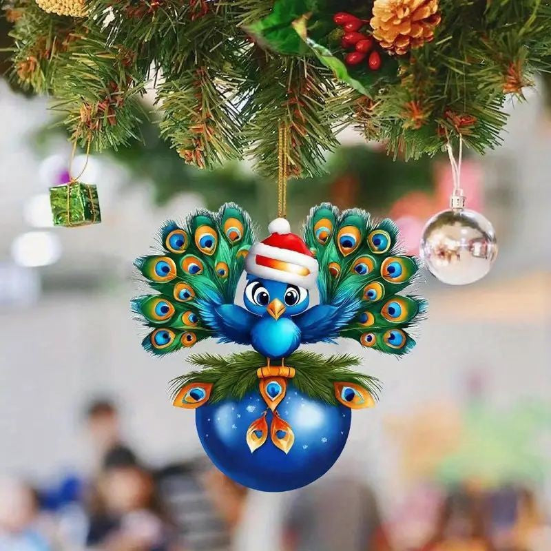 Christmas tree hanging decor piece celebrating the holiday season
