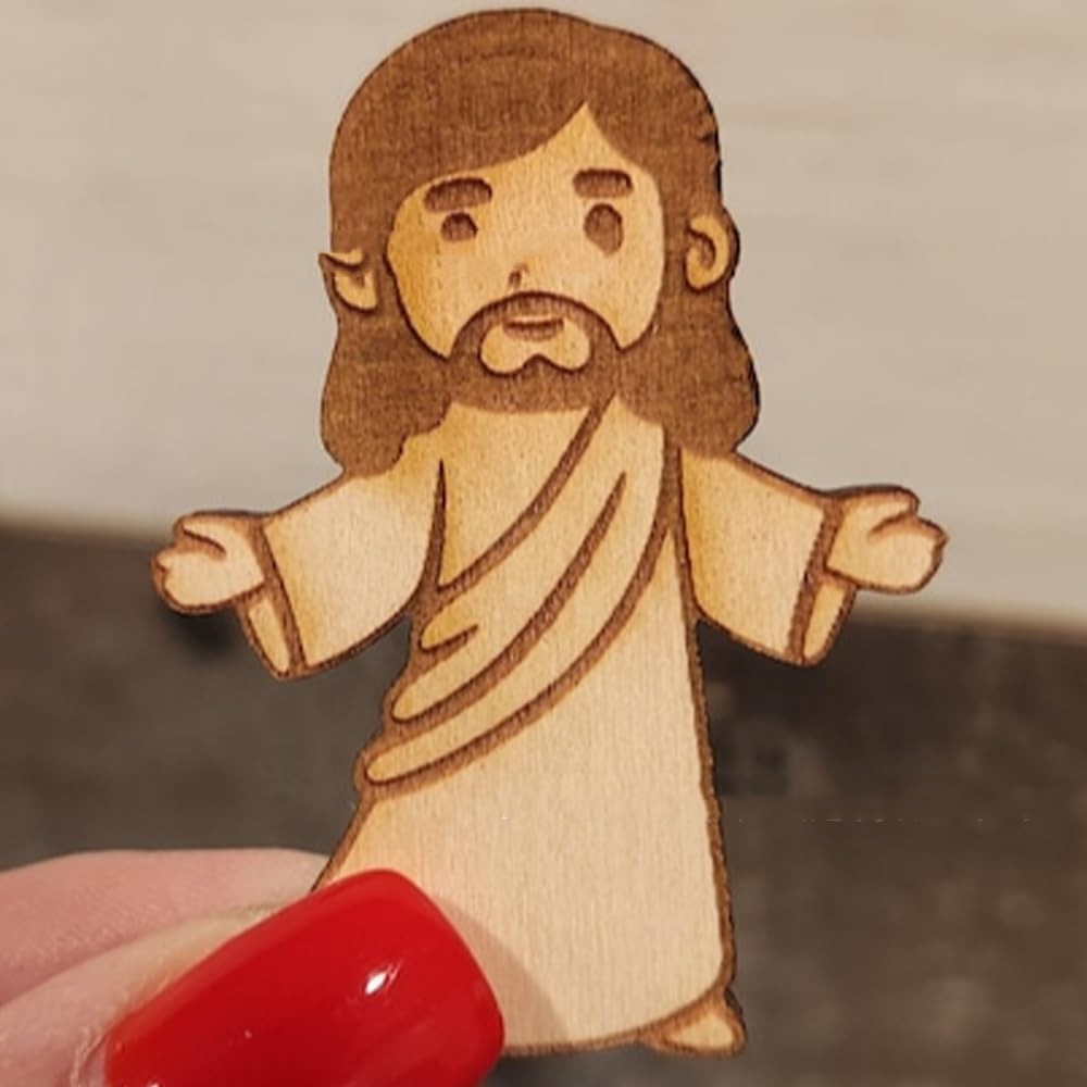 Boxwood wooden villain figures for DIY biblical scenes - religious ornament set