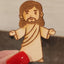 Boxwood wooden villain figures for DIY biblical scenes - religious ornament set