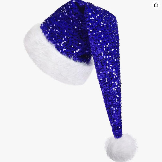 Festive Christmas Sequin Cap Decoration Secondary image